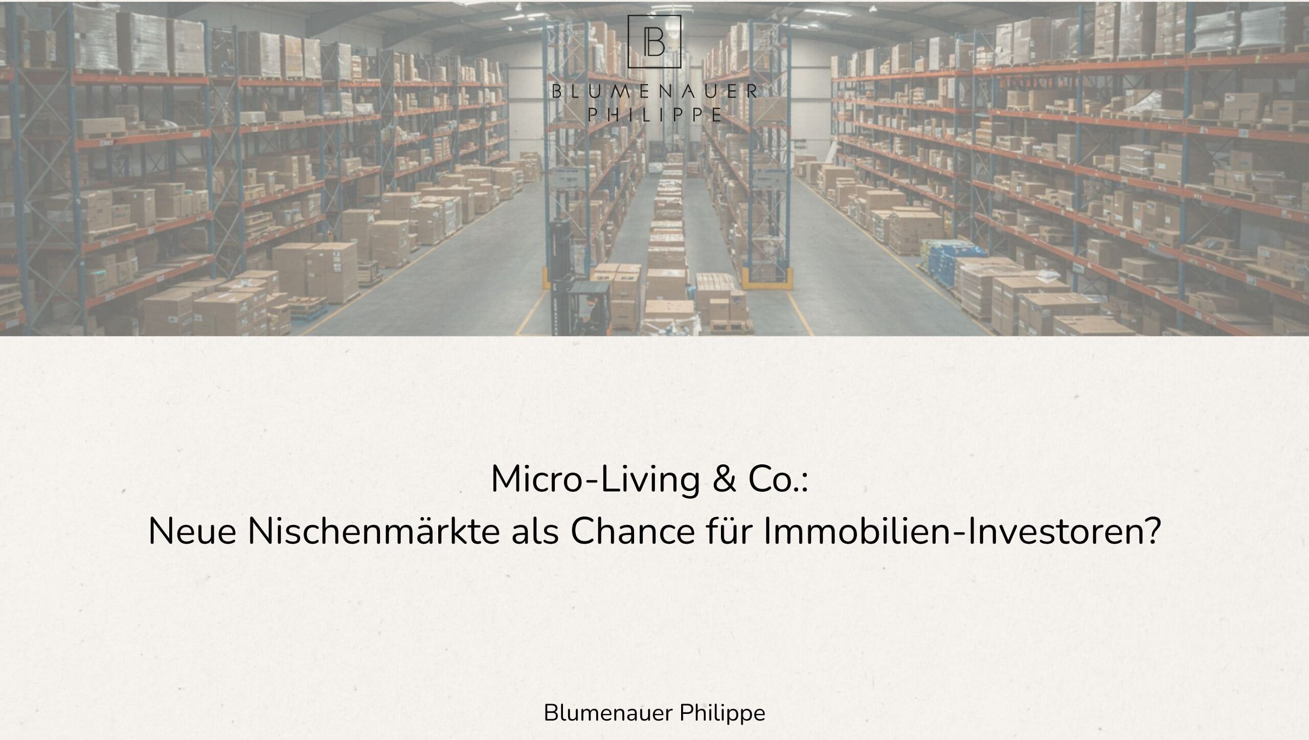 Micro-Living & Co.: Neue Nischenmärkte als Chance für Immobilien-Investoren?