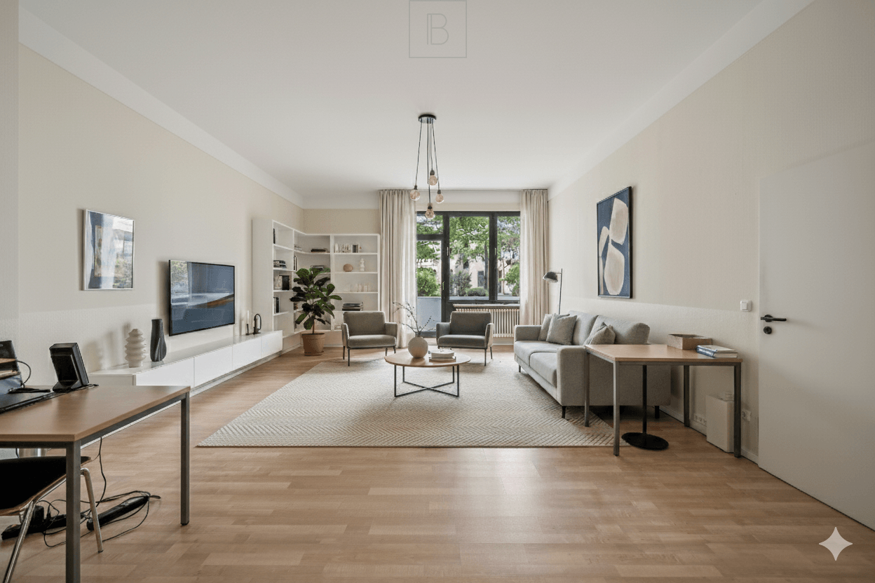 Wohnzimmer visualisiert