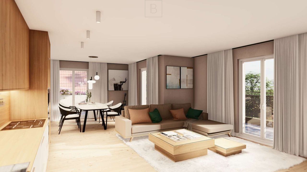 Sonne rundum: 3-Zimmer-Wohnung mit 3 Terrassen – hochwertiger Neubau