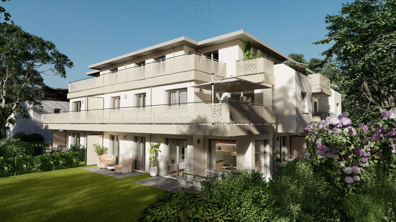 Neubau: 2 Zimmer Wohnung mit großem Balkon nach Osten